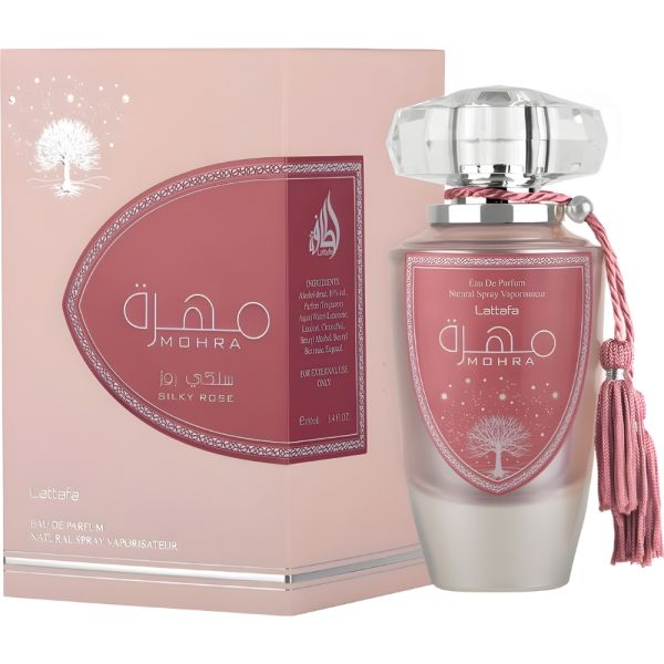 Perfume Lattafa Mohra Silky Rose - Eau de Perfum - Feminino - 100ML - Ref. Olfativa: Miss Dior