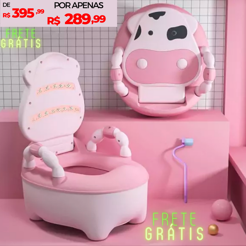 Vaso sanitário Infantil -Troninho Vaquinha Baby