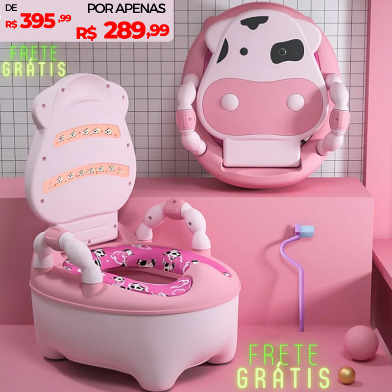 Vaso sanitário Infantil -Troninho Vaquinha Baby